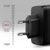 AXAGON ACU-DPQ100 GaN Wall charger 100W, 3x port (USB-A + dual USB-C), PD3.0/PPS/QC4+/Apple