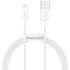 Baseus CALYS-A02 mobile phone cable White 1 m USB A Lightning