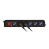 Techly Power Strip 6 Sockets Black with VDE Plug IUPS-PCP-6V