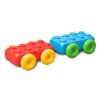 Marioinex ‘brick’ building blocks + 2 wheels, 30 pieces