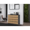 Topeshop M8 120 ANT/ART KPL chest of drawers