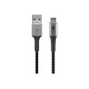 Goobay | USB-C to USB-A Textile Cable with Metal Plugs | 49296 | USB-C to USB-A