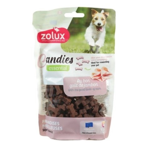 ZOLUX Miękkie przysmaki treningowe dla psa CANDIES mini kostki szynka 150g
