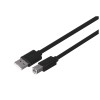 UNITEK Y-C420GBK USB cable USB 2.0 3 m USB A USB B Black