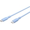 Goobay USB-C Silicone Cable, 1.5 m, blue