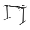 Desk frame | 71.5 - 121.5 cm | Maximum load weight 70 kg | Black