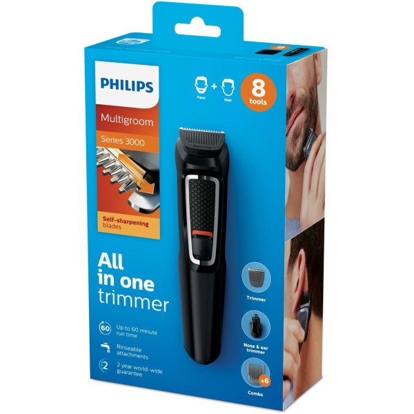 Philips MULTIGROOM Series 3000 8-in-1, Face ...