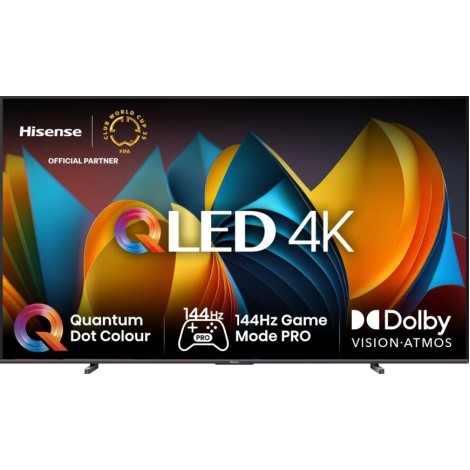 Hisense 100E7NQ PRO TV 2.54 m (100") 4K Ultra HD Smart TV Wi-Fi Black 500 cd/m2