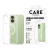 PanzerGlass Flagship Case | Back cover | Apple | iPhone 17 | Recycled plastic | Transparent | Urban Explorer w. White MagSafe