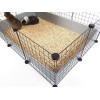 C&C modular cage 5x2 pig rabbit hedgehog silver 180 x 75 x 37 cm
