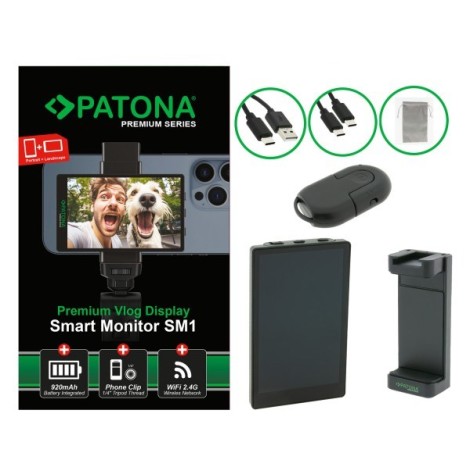 PATONA 4199 camera monitor 10.1 cm (3.97") Black 480 x 800 pixels Touchscreen