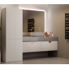 BATHROOM CABINET NEL DD 1K BASKET CASMERE COLOUR LONG DOORS