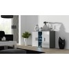 Cama sideboard 120 cm SOHO S7 grey/white gloss