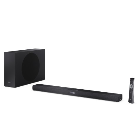Sharp HT-SBW320 2.1ch Ultra-slim Dolby Atmos / DTS Virtual:X Soundbar with Wireless Subwoofer | Sharp
