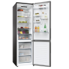 Candy Refrigerator | CNCQ2T620EB | Energy efficiency class E | Free standing | Combi | Height 205 cm | No Frost system | Fridge net capacity 289 L | Freezer net capacity 120 L | Display | 38 dB | Black