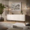 Cama LUCCA 4D chest of drawers, 200x40x80, white