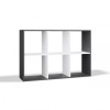 MALAX 2X3 SHELVING UNIT, ANTHRACITE/WHITE