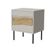 Cama Bedside cabinet, 2 pcs. INSERTO 50x40x61.5 cashmere + LED