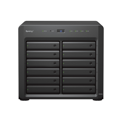 NAS Synology DS2422+; Tower; 12x (3.5" SATA HDD/2.5" SATA HDD/2.5" SATA SSD); AMD Ryzen V1500B;,4 GB DDR4 (max. 32GB),4 x 1GbE RJ-45