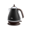 Delonghi | Icona Vintage | KBOV2001BK | Standard kettle | 2000 W | 1.7 L | Stainless steel | 360° rotational base | Black