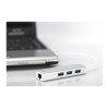 Digitus | 3-port USB Hub and Gigabit LAN adapter | DA-70250-1 | USB Hub