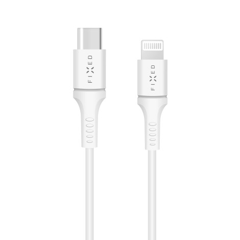 Fixed | Data And Charging Cable With USB/lightning Connectors and PD support | White