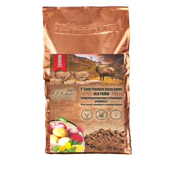 O'CANIS Deer with millet, potatoes, and ...
