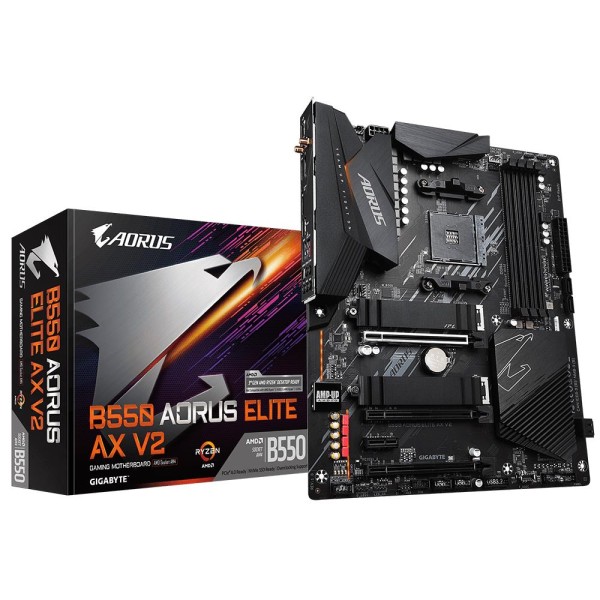 Mainboard|GIGABYTE|AMD B550|SAM4|ATX|Memory DDR4|Memory slots 4|2xPCI-Express 3.0 ...