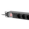 LANBERG POWER STRIP PDU RACK 19" (1U, 16A, 8X Shuko, 2m)