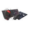 GENESIS COMBO set 4in1 cobalt 330 rgb keyboard + mouse +headphones + mousepad, us layout | Genesis | Wired | On-Ear | COMBO set 4in1 cobalt 330