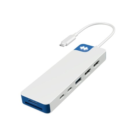 Hyper HyperDrive Flex 9 Port Dual 4K HDMI USB-C Hub, Blue | Hyper