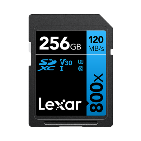 Lexar | Memory Card | Professional 800x PRO | 256 GB | SDXC | Flash memory class UHS-I