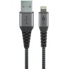 Goobay | Lightning to USB-A Textile Cable with Metal Plugs | 49268 | USB-A to Lightning