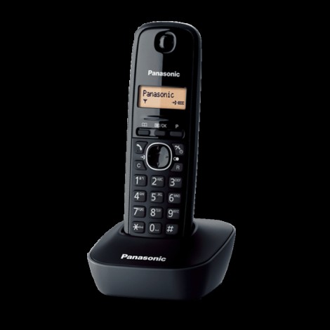 Panasonic | Cordless | KX-TG1611FXH | Built-in display | Caller ID | Black | Phonebook capacity 50 entries | Wireless connection