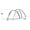 Easy Camp Family tent | Kinn 5 | 5 person(s) | Green