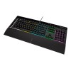 Corsair | Rubber Dome | Gaming Keyboard | K55 RGB PRO | Gaming keyboard | Wired | RGB LED light | US | Black