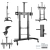 GEMBIRD Height adjustable TV floor stand