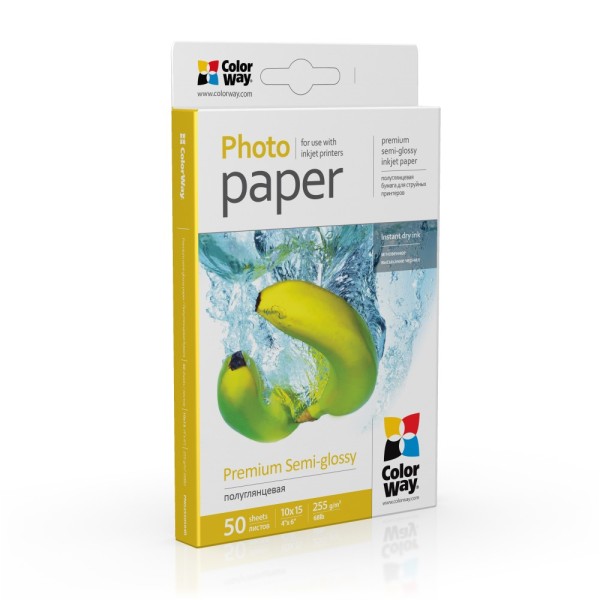 ColorWay Premium Semiglossy Photo Paper, 255g/m, ...