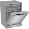 Dishwasher | GS643E90X | Free standing | Width 59.9 cm | Number of place settings 16 | Number of programs 6 | Energy efficiency class E | Display | AquaStop function | Silver