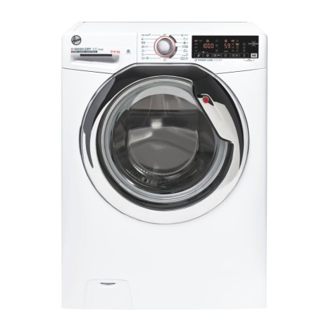 Hoover | Washing Machine | H3DS596TAMCE/1-S | Energy efficiency class A | Front loading | Washing capacity 9 kg | 1500 RPM | Depth 58 cm | Width 60 cm | Display | LCD | Drying system | Drying capacity 6 kg | Steam function | Near Field Communication (NFC)