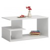 Topeshop ŁAWA DALLAS BIEL coffee/side/end table Coffee table Free-form shape 1 leg(s)