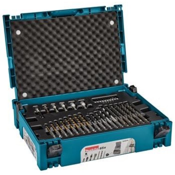 DRILL AND BIT SET 65PCS CASE ...