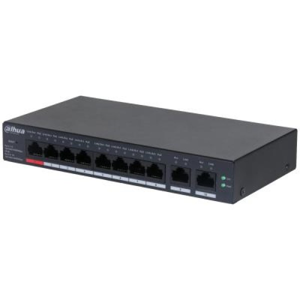 Switch|DAHUA|CS4010-8GT-110|Type L2|Desktop/pedestal|8x10Base-T / 100Base-TX / 1000Base-T|PoE ...