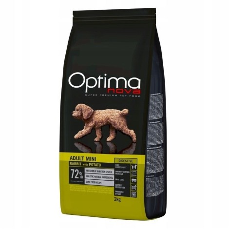 Optimanova Adult Mini Digestive Rabbit with Potato 2kg