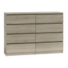 Topeshop M8 140 SONOMA chest of drawers