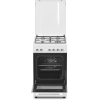 Simfer | Cooker | 5405SERBB | Hob type Gas | Oven type Electric | White | Width 50 cm | Electronic ignition | Depth 60 cm | 43 L