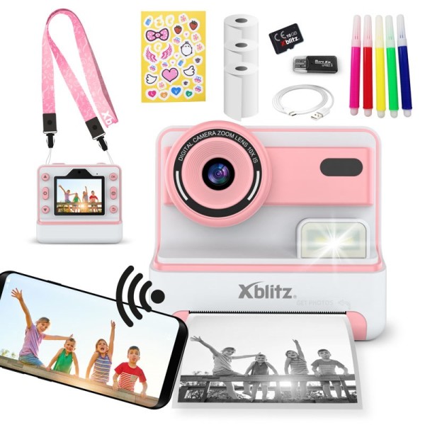 FLASH PINK  INSTANT CAMERA WITH ...