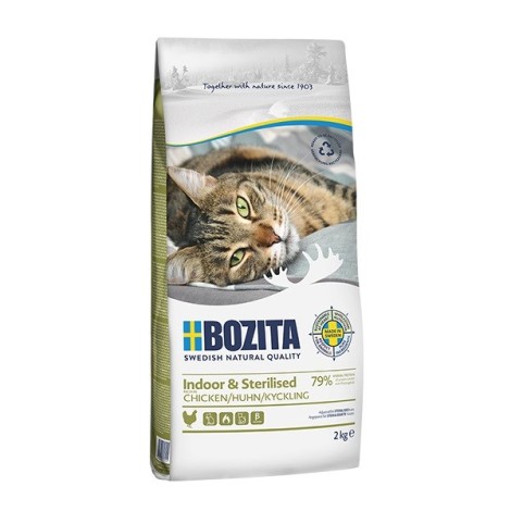 Bozita - Indoor & Sterilised Chicken   - dry food for sterilised cats - 2kg