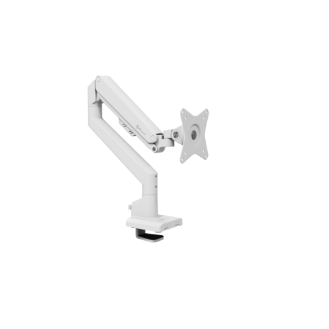 Arozzi Desk Mount | Neo Single - Gas Spring Monitor Arm AZ-ALZARE-NEO-WT | Tilt, Swivel, Rotation | Maximum weight (capacity) 9 kg | White