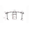 Next Level Racing | Floor stand | Free Standing Triple Monitor stand | 3 x 32- 65 